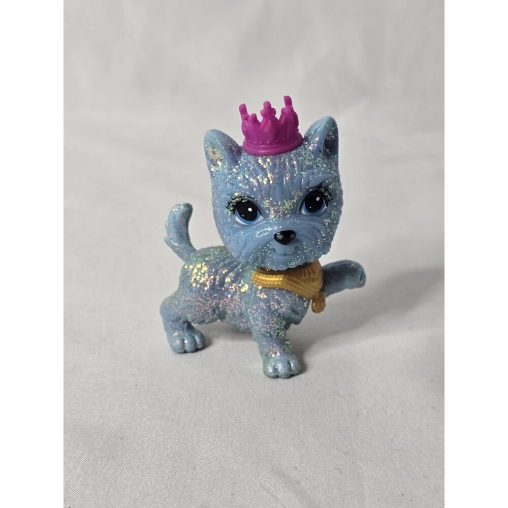 Barbie & The Diamond Castle A Litter Of Glitter Blue Dog Bobblehead Figure- READ